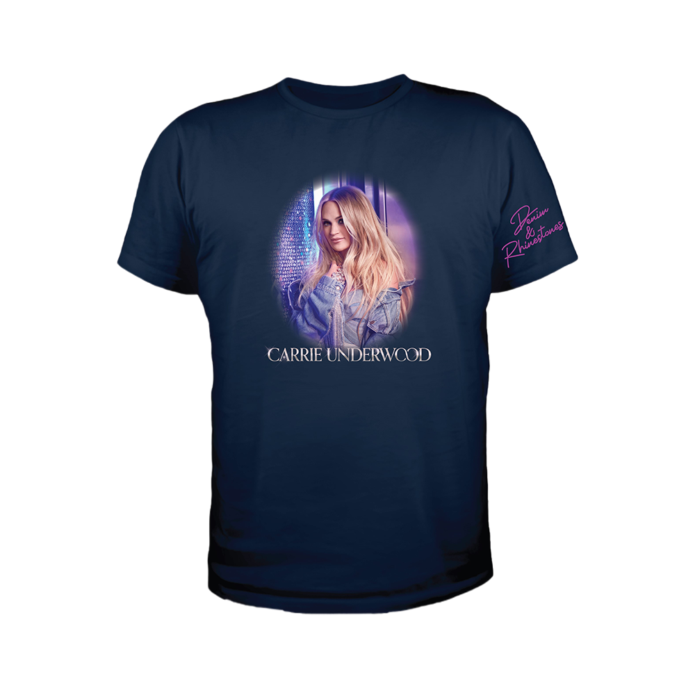 American Carrie Underwood Singer Merch Carrie Underwood Denim And  Rhinestones Tour 2022 Shirt Carrie Underwood Concert T-Shirt